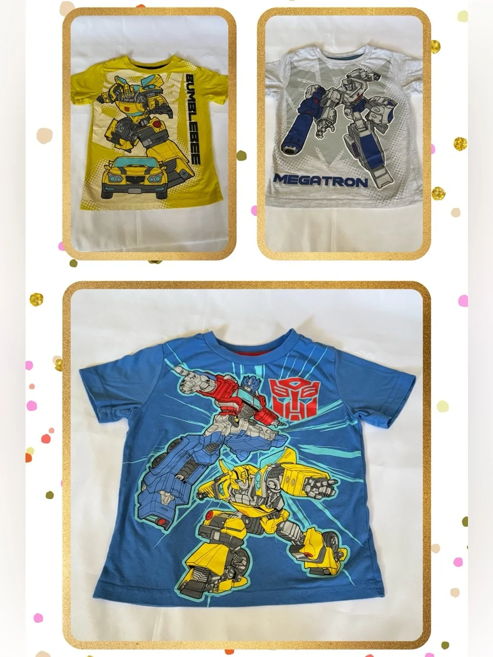 Transformers T-Shirts Bundle (3) 4T